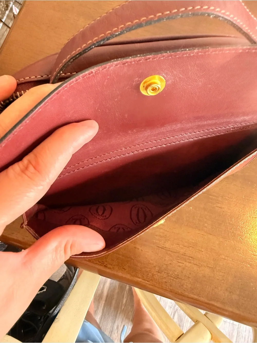 Cartier vintage leather